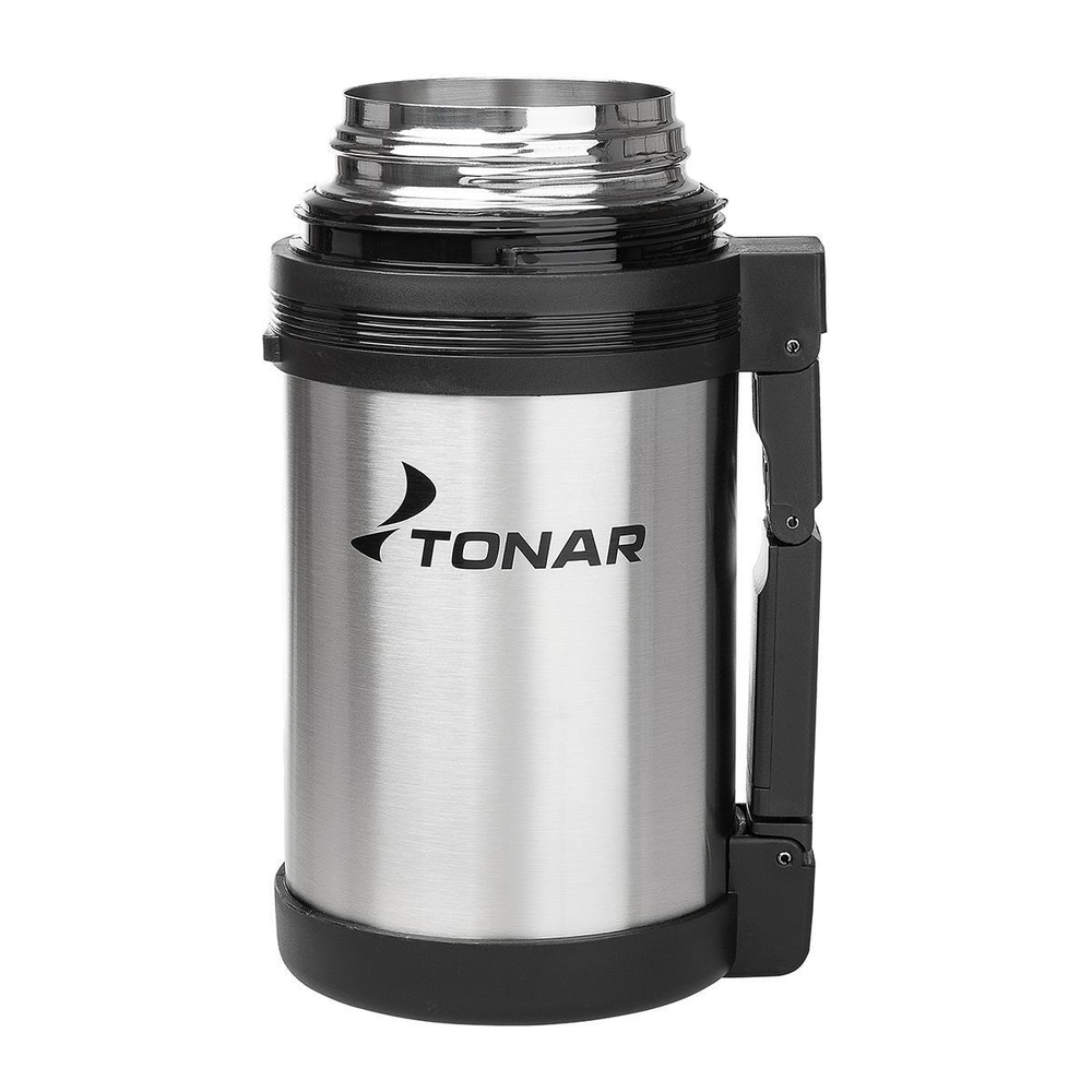 Термос Тонар 1000ML(C), дополнительная пластиковая чашка, складная ручка, ремень