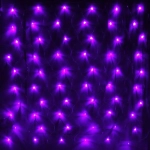 Гирлянда для дома СЕТКА ш1,5* в1,5м 120 ламп LED, прозр.пров.,8 реж, IP-20, Фиолетовый