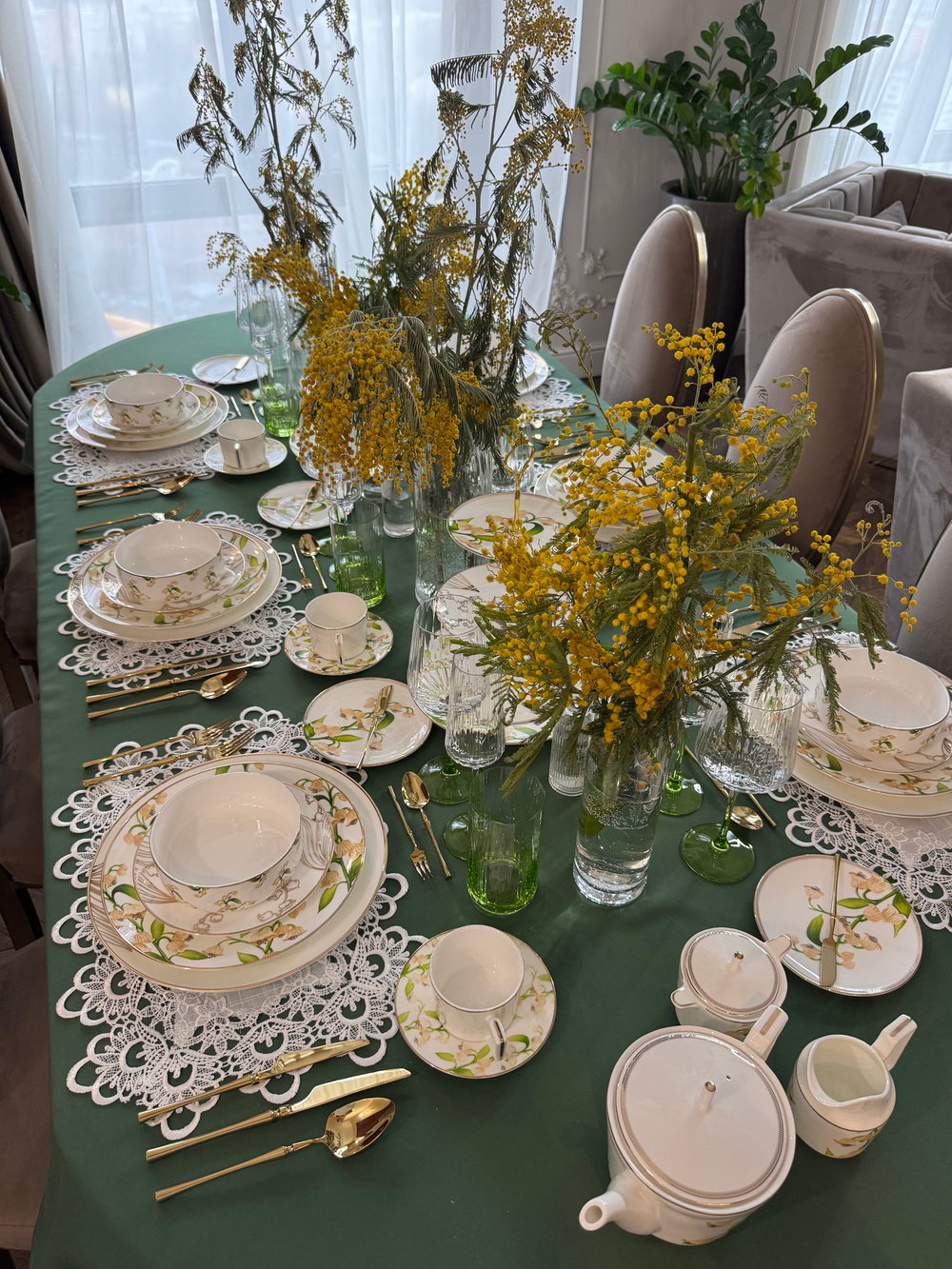 Закусочная тарелка маленькая First Lady Нежность ландыша