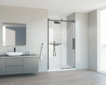 Душевая дверь Vincea Como Soft VDS-1CS110CLGM 110 стекло прозрачное/профиль вороненая сталь
