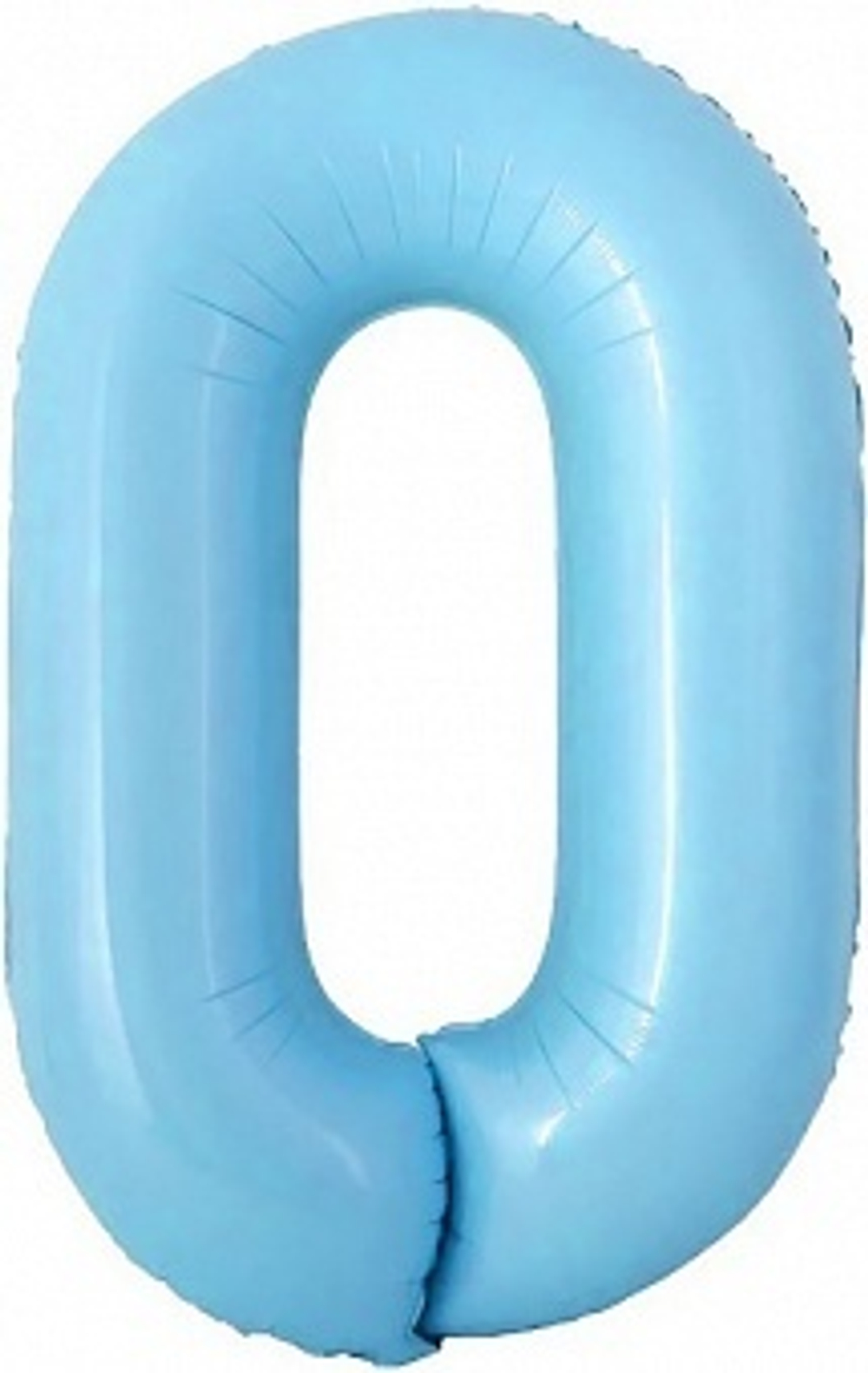 К Мини-цифра 0 Голубой 16''/41 см