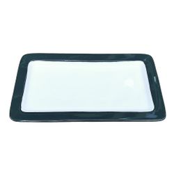 Гастроемкость 1/3 h20 мм фарфор 325*176*20 мм 0,9 л зеленая/белая P.L. Proff Cuisine