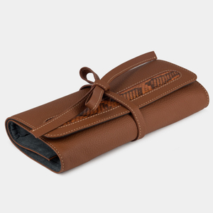 Чехол для ювелирных украшений кожаный  Plier Bisness цвета карамель