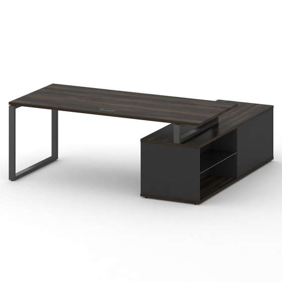 Шифт Стол руководителя с опорной греденцией , левый SK.SRG-200.P (L) 2000*1800*753