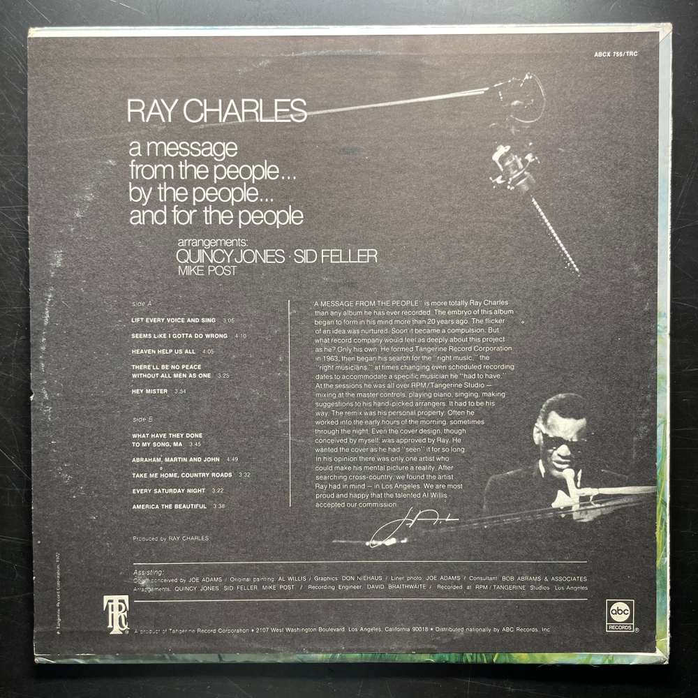 Ray Charles ‎– A Message From The People (США 1972г.)