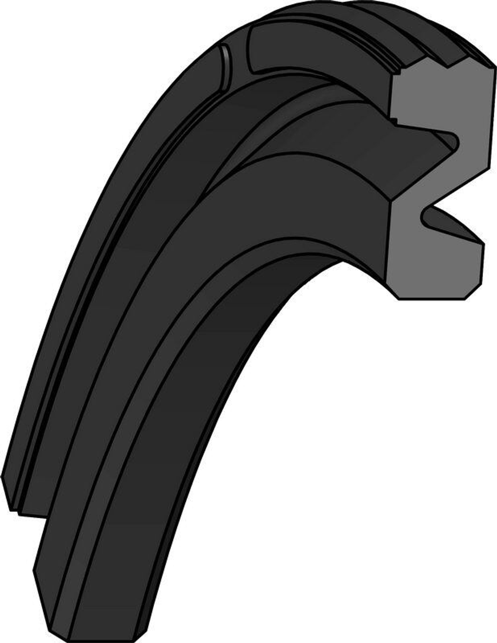 A803-028 Пневматическое уплотнение поршня с коротким ходом 28-19-2,5