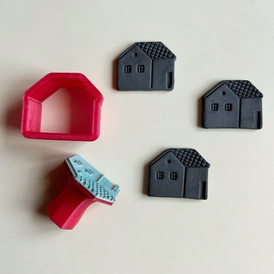 Штамп с вырубкой "Домик №2"