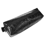 Пенал-косметичка BRAUBERG "Ultra black" "крокодиловая кожа" 20х6х4 см (3 штуки в упаковке)