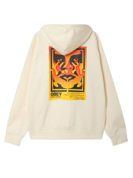 Мужская Толстовка Obey Icon Stencil Flame