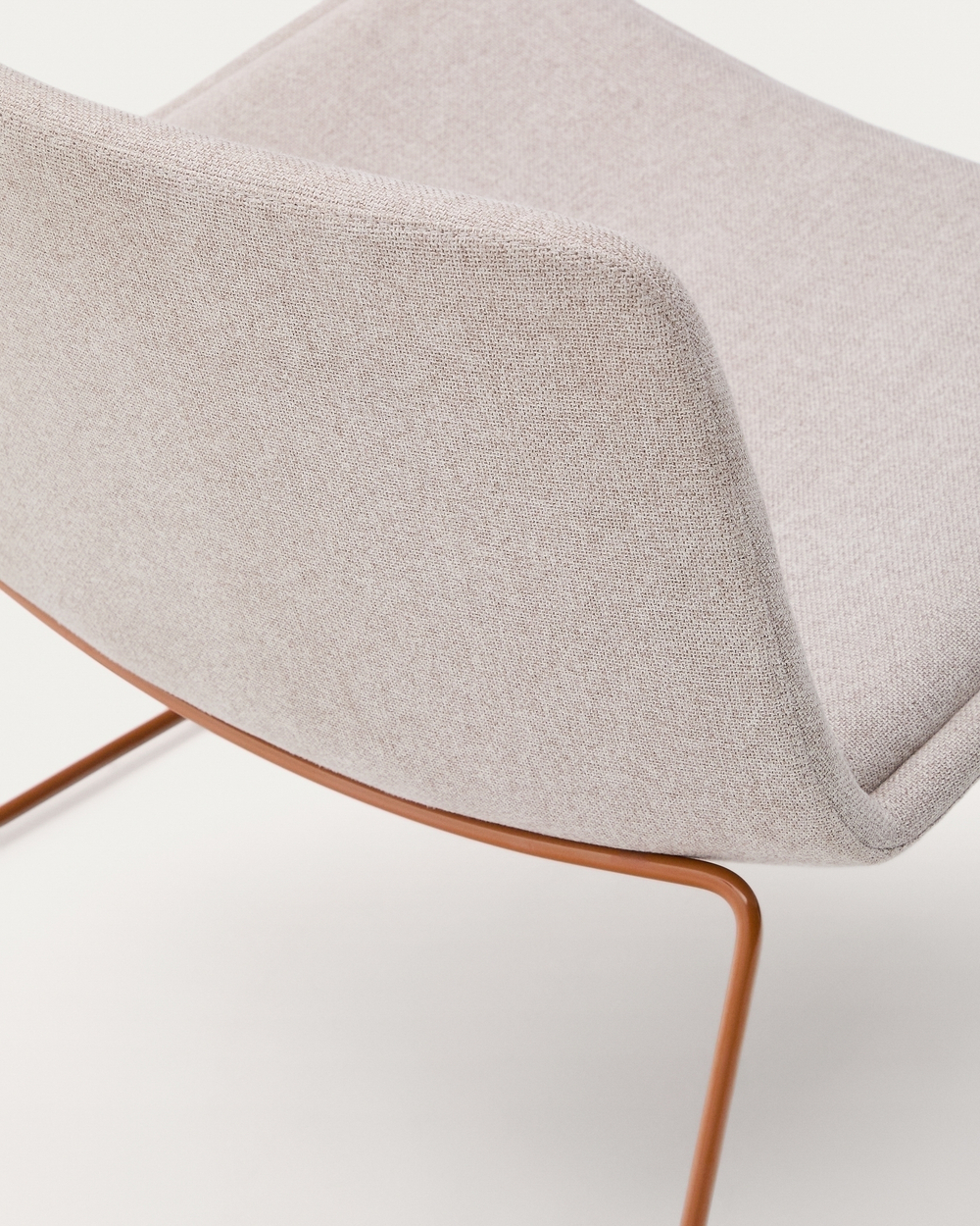 Zahara Стул со стальными ножками полиэстер бежевый