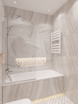 Полотенцесушитель электрический EWRIKA Пенелопа G 80x55 см, подключение справа, слева, матовый белый, лесенка, из стали