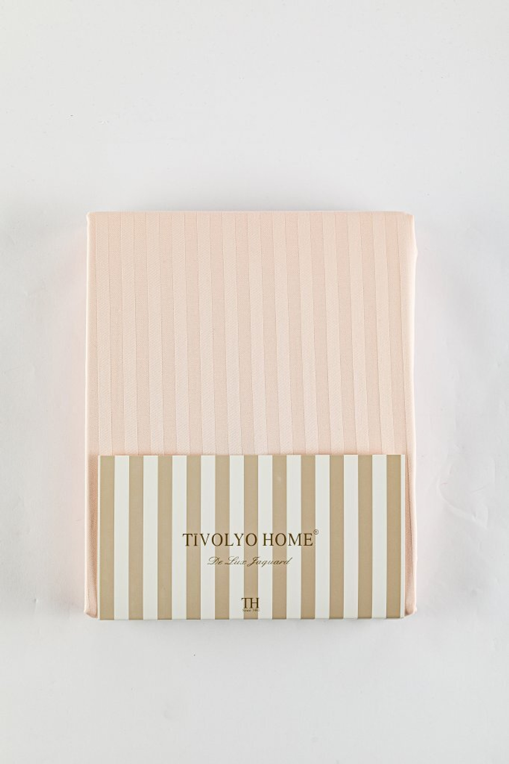 Простыня 240x260 Tivolyo home Jaquard розовая