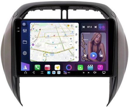 Магнитола для Toyota RAV4 2 2003-2005 - FarCar GX9-9688 монитор 9.5" 2K QLED на Android 14, TS20, 6+128Гб, CarPlay, 4G SIM-слот