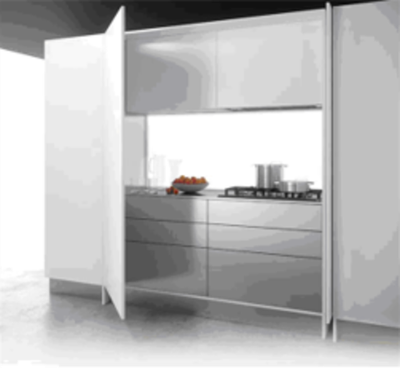 Комплект петель Пуш / Push для механизма Эгзедра/Exedra Нью/NEW (5 петель + 1 толкатель), Титан