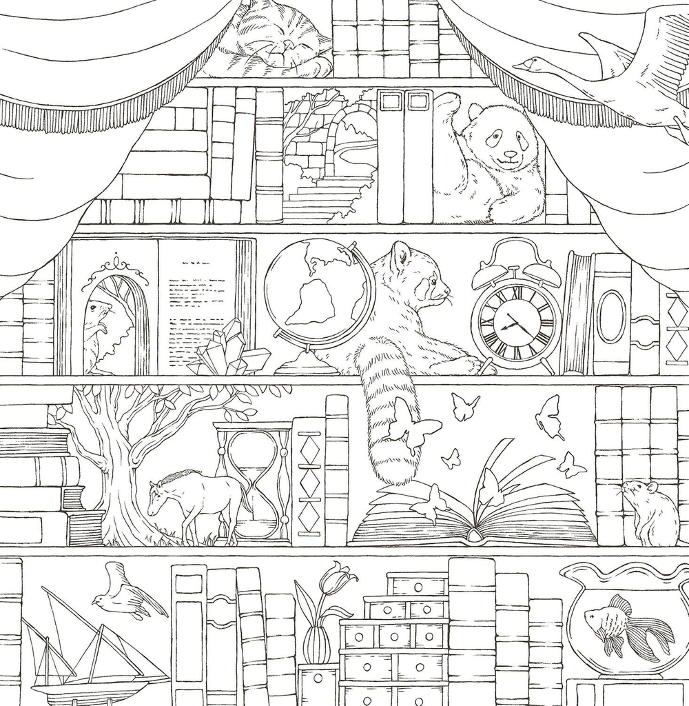 Symphony of Cute Animals. Coloring book