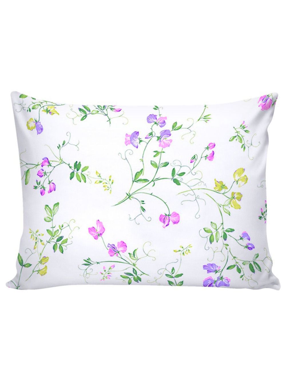 Постельное белье Сказка "Душистый горошек" евро Наволочка 50х70 см 2 шт Простынь 240х215 см Пододеяльник 200х215 см, перкаль