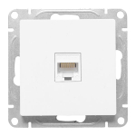 Механизм розетки RJ45 (cat5), белый Эпика EKF
