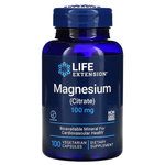 Life extension magnesium (citrate) 100mg 100caps (магний цитрат)