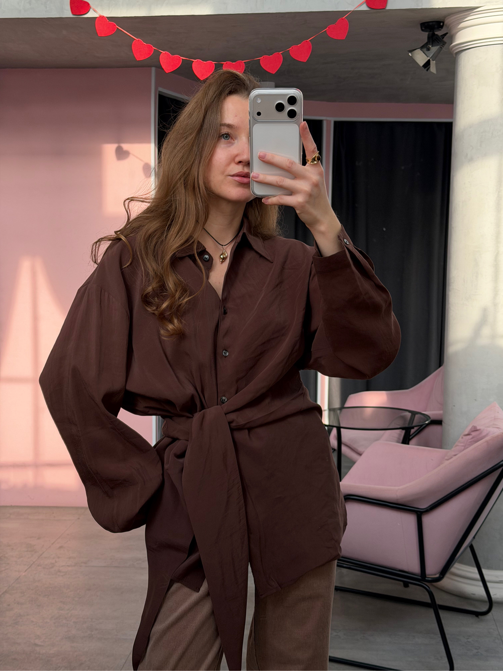 Блуза Homie шоколадный