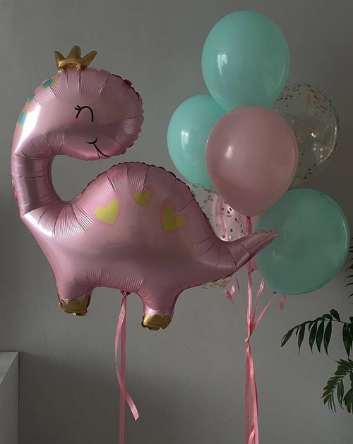 Дино с шариками