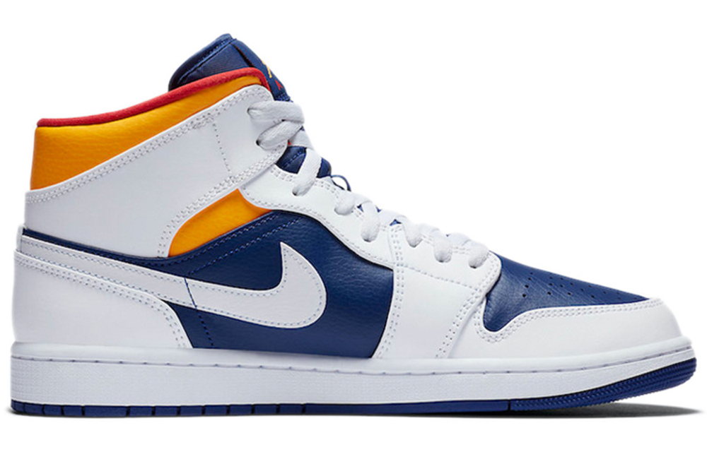 Air Jordan 1 Mid 'White Deep Royal Blue'