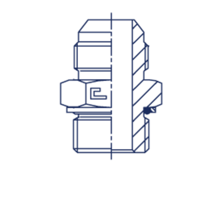 Штуцер FH JIC 1.5/8 - BSP 1.1/4