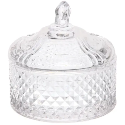 Сахарница стеклянная 250мл «Сладкая мечта» клетка