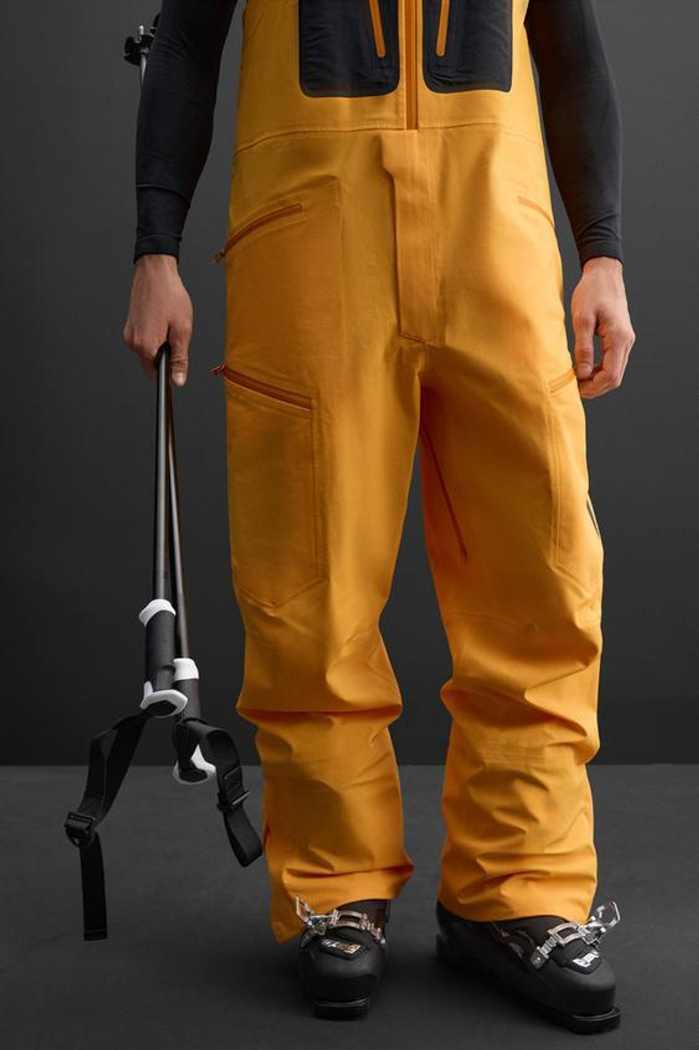 ZARA НЕПРОМОКАЕМЫЙ ЛЫЖНЫЙ КОМБИНЕЗОН, ЖЕЛТЫЙ