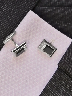 Ювелирные запонки из серебра