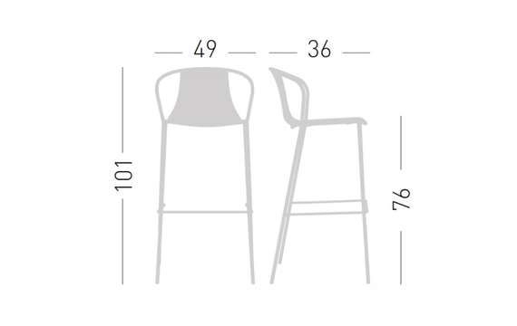 Барный стул Kasia 76, бежевый