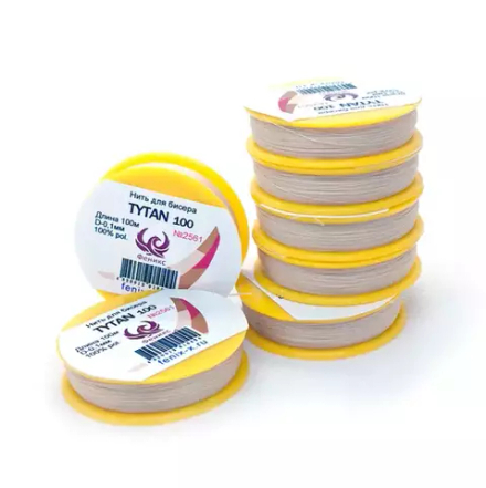 Нить для бисера Tytan 100, №2561, персиковый, 100 м