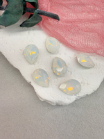 Капля Drop 14*10 мм, White opal