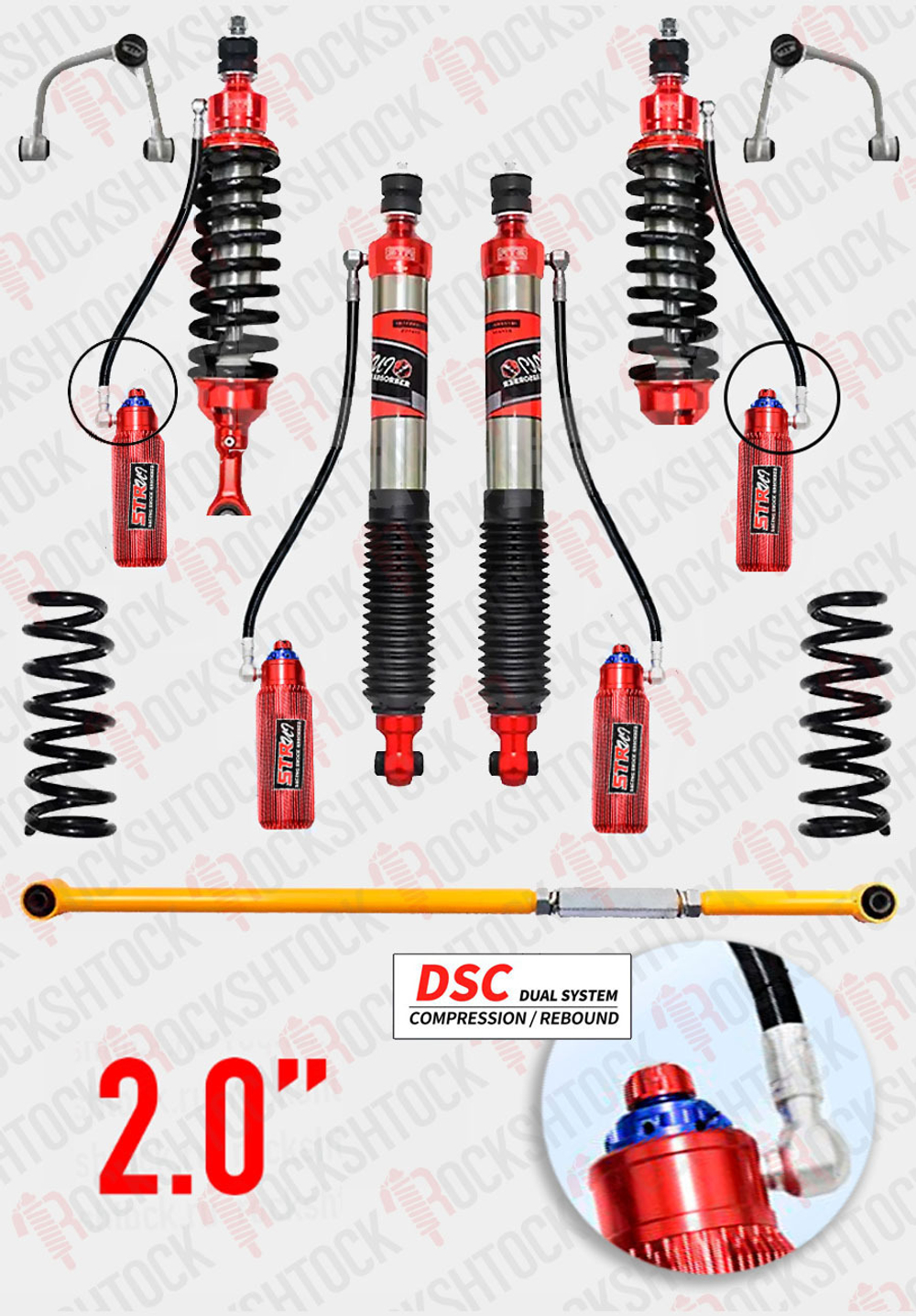 Toyota Land Cruiser 200 лифт-комплект с DSC +2" ST8000