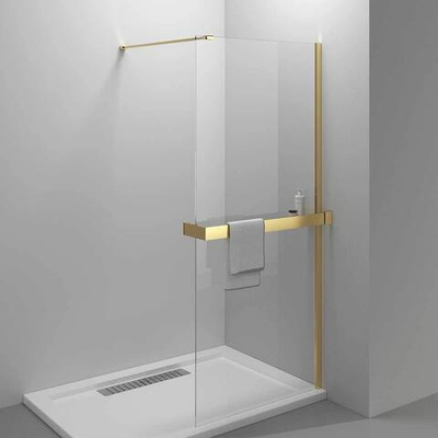 Душевая перегородка Walk-In HR VSW-4HR100CLG, 1000*2000, брашированное золото, стекло прозрачное, , шт