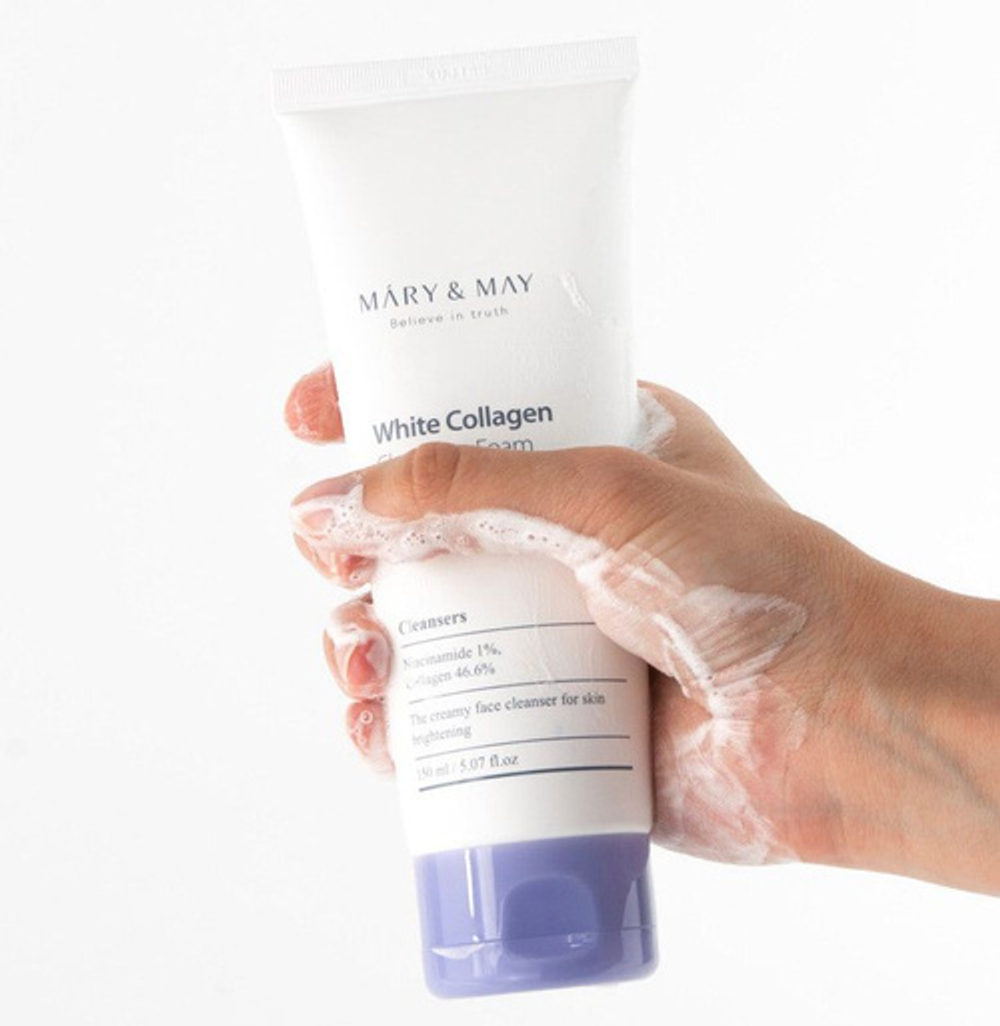 Mary&May White Collagen Cleansing Foam 150мл