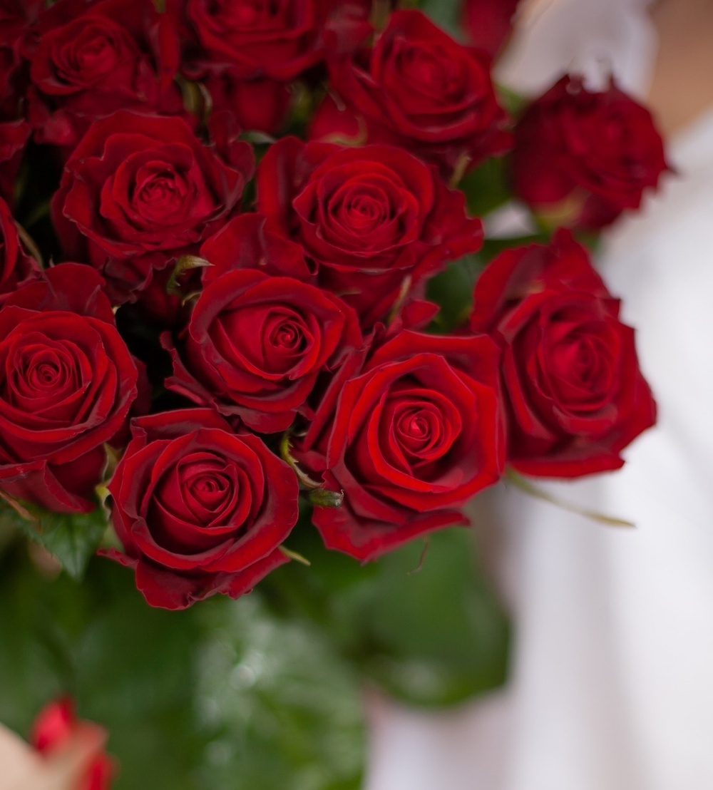 Букет из 21 красной розы купить в Москве