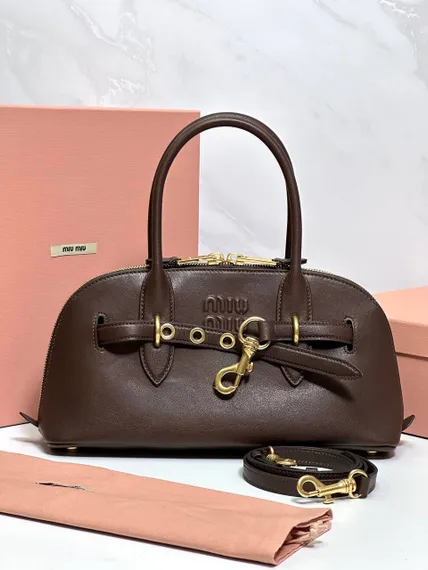Сумка MIU MIU Aventure, Тёмно-коричневая