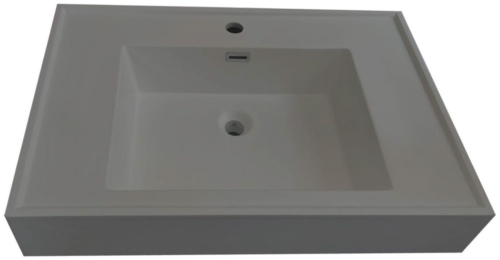 XLP2-80G Раковина каменная 80*50*12 см. серый