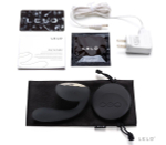 Черный вибромассажер для пар Ida Black (Цвет: черный)