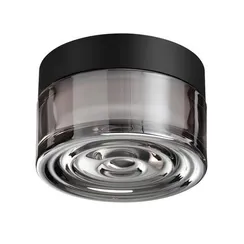 7157/6CL HIGHTECH ODL26 493 светильник черный/дымчатый/стекло/поликарбонат IP65 LED 6W 410Лм 2200/2700/3000K 120° 220-240V RONDA