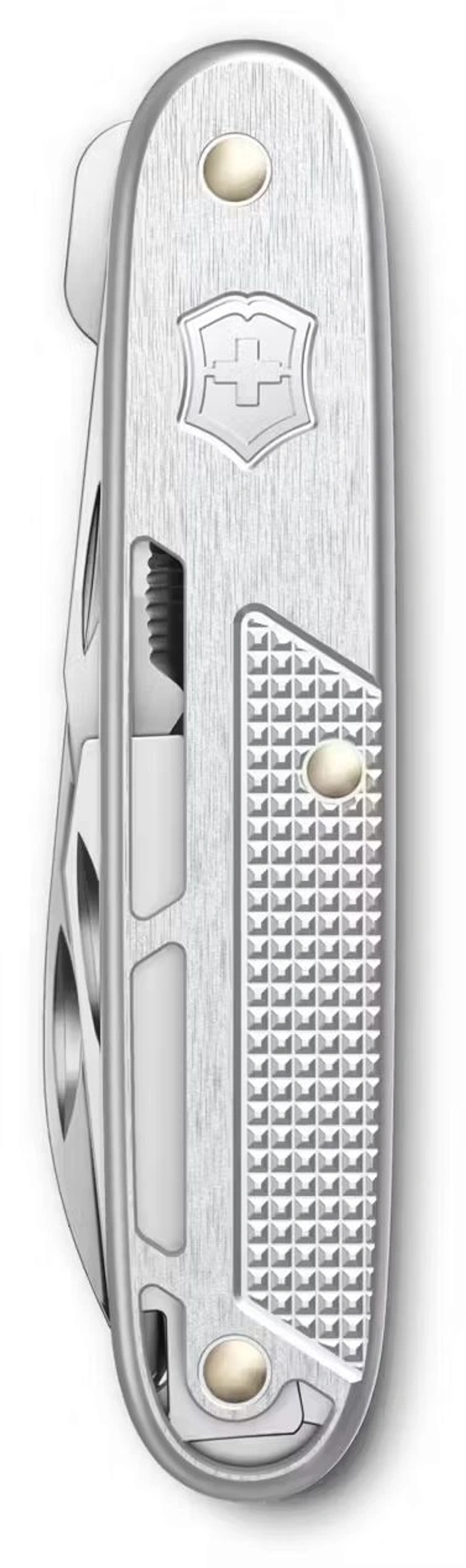 Нож Victorinox Synergy Alox, 93 мм, 9 функций, серебристый, картонная коробка