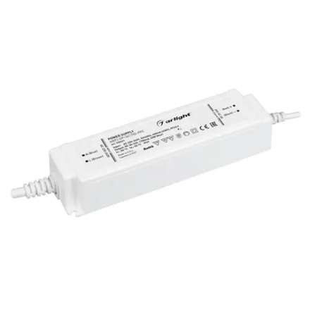 Блок питания ARPJ-SP-341750-PFC (60W, 20-34V, 1.75A) (Arlight, IP67 Пластик, 5 лет) 038621