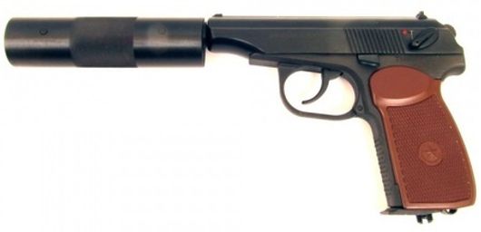 Пистолет пневматический МР-654К-22 с фальшглушителем