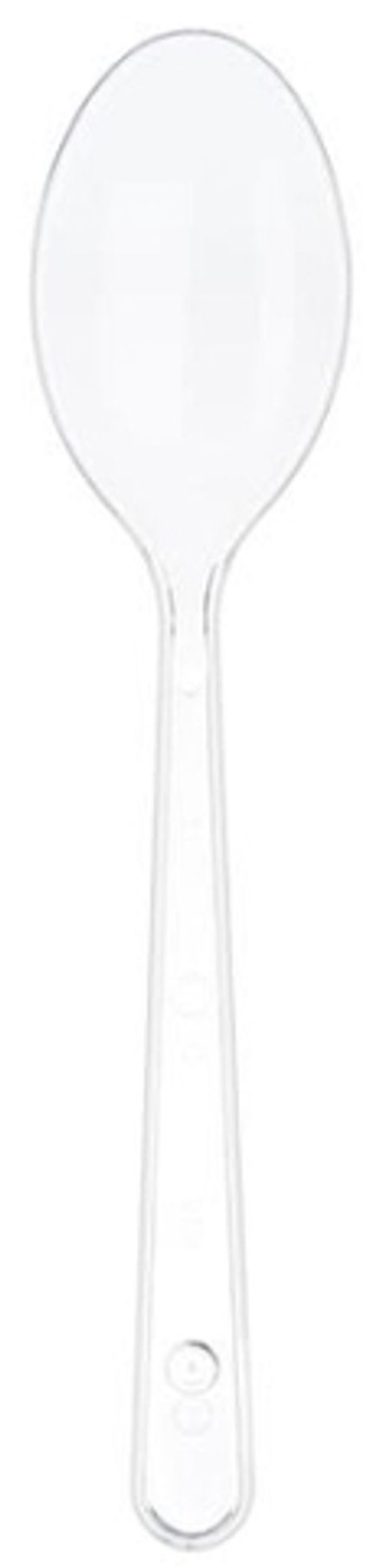 Одноразовая ложка 180 мм 3.85 г столовая, прозрачная (50/2500 шт)