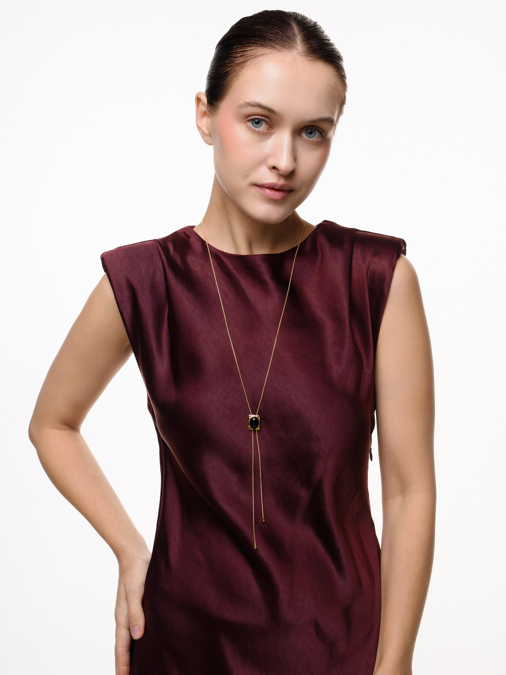 Колье "Black Stone" Gold