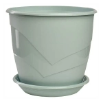 Горшок Венеция, D16, мята с поддоном