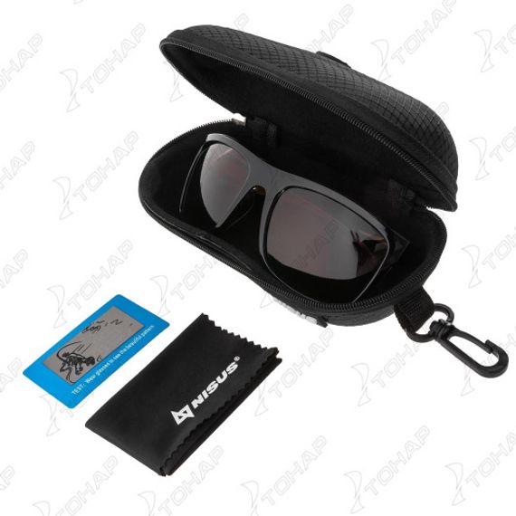 Очки поляризационные в жест.чехле (коричневый) (N-OP-LZ0308-C) Nisus