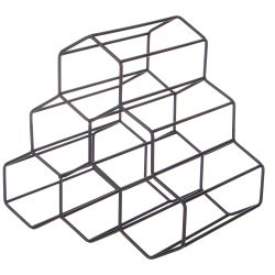 ПОДСТАВКА ДЛЯ БУТЫЛОК ЧЕРНАЯ 27,5*20*26 СМ (КОР=6ШТ)