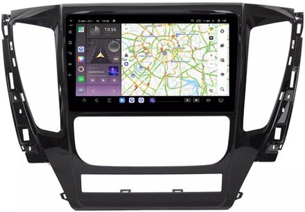 Магнитола для Mitsubishi Pajero Sport 3 2016-2021 АКПП (поддержка 360, климата и БК на русском!) - Kuberg QLed, Android 13, TS20, CarPlay, SIM-слот