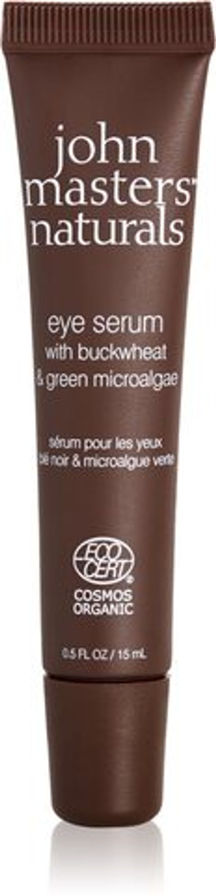 John Masters Organics Buckwheat & Green Microalgae Eye Serum - укрепляющая сыворотка для глаз против морщин, отеков и темных кругов под глазами /   15  ml  / GTIN 669558004467